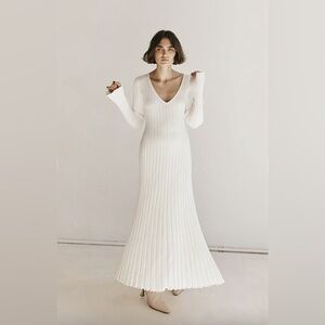 DISSH Reign Ribbed V-Neck Maxi Dress